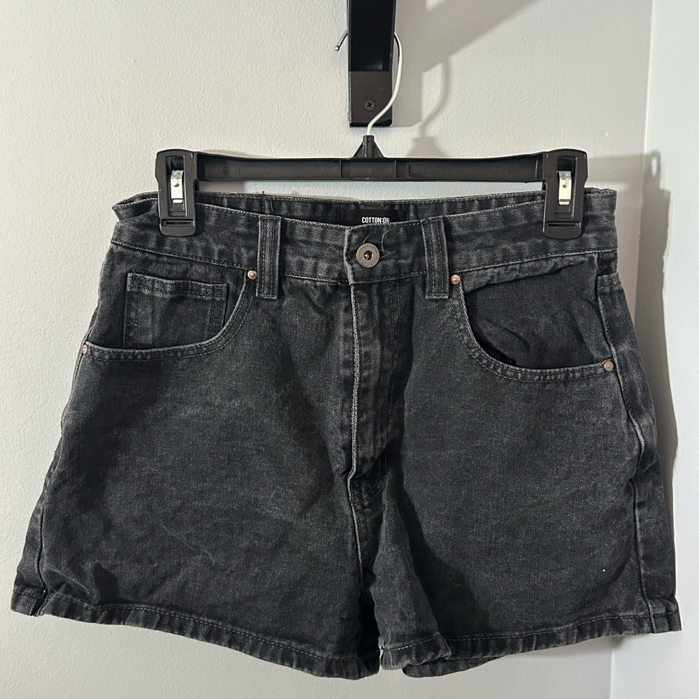 Cotton On Charcoal Jean Shorts